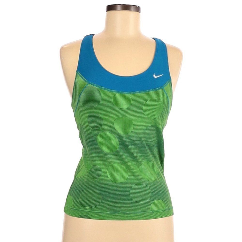 Nike green blue Active Tank